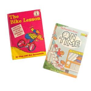Vintage Lot of 2 Berenstain Bears Books, 1 First Editon 1963, HC